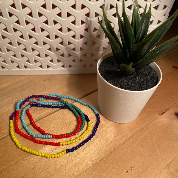 Colorful Beaded Waist Chain, bracelet , necklace or ankle bracelet - - Picture 3 of 16